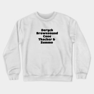 Sum 41 Member Black Type Crewneck Sweatshirt